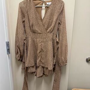 Japna Brown Animal Print Top